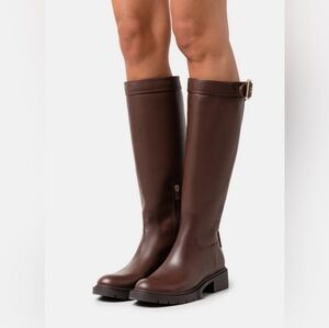 Coach Leigh Tall Riding Leather Boots